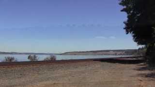 Southbound BNSF MEVEVAW in Steilacoom WA 071413 [upl. by Wynnie]