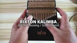 Rixton Music Kalimba Quick Unboxing [upl. by Sheley]