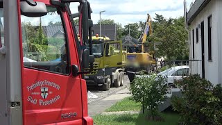 Frau von LKW überrollt  verstorben an Baustelle in MeckenheimMerl am 050723  OTon [upl. by Nicolau]