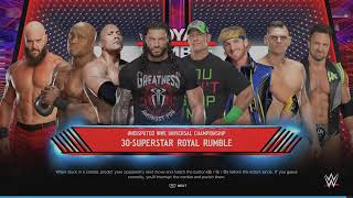 FULL MATCH  ROYAL RUMBLE 2016 FOR WWE CHAMPIONSHIP  WWE 2K24 [upl. by Neelia]