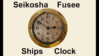 Seikosha Fusee Ships Clock inspection for Ron from Iowa 90 [upl. by Bab]