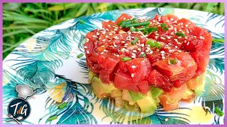 TARTAR de ATÚN la CENA PERFECTA para tu CITA [upl. by Ailahk]