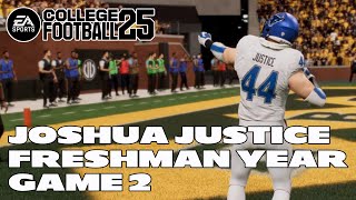 College Football 25  Joshua Justice Road to Glory  Freshman Year Game 2 [upl. by Ahsem82]