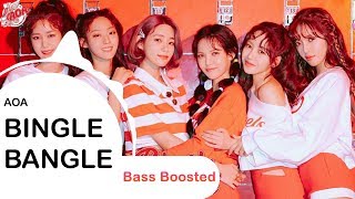 AOA  BINGLE BANGLE  BASS BOOSTED  🎧 🎵 [upl. by Harday]