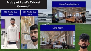 A meeting with ICC trophies  touring Lords Cricket Ground lordscricketground cricket [upl. by Romain]