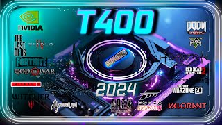 🟢NVIDIA T400 4GB in 15 GAMES  in 2024 [upl. by Latsyrd]