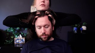 ASMR Vigorous Stimulating Indian Head Massage with Cosmic Energy Techniques [upl. by Toffic]