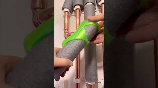 Tips on installation of copper pipe insulation pipe insulation layer Copper pipe water pipe repair [upl. by Ynoep602]