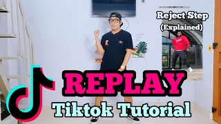 REPLAY Dance Challenge  Tiktok Tutorial  Easy step by step for beginners [upl. by Atoel725]