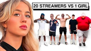 20 STREAMERS VS 1 WOMAN [upl. by Jacklyn660]