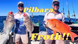 We caught so many fish Fishing on a very windy day Pilbara reds and rankin [upl. by Philipps714]