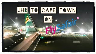 First time flying Safair Whats it like Johannesburg to Cape Town at Night [upl. by Stedt]