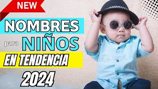 Nombres de Niños 2024 con Significado y Origen  Nombres para niños populares en el 2024 [upl. by Lat]