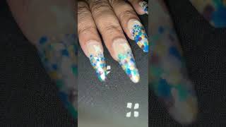 Multicolored Nails 💅 nails nailartdesigns partynails aaina [upl. by Anitroc]