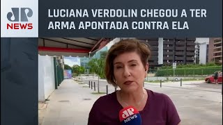 Repórter da Jovem Pan News é interpelada por homem após cobertura de manifestações [upl. by Naivat893]