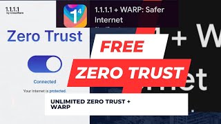 Unlimited Zero Trust for 1111 Vpn  Warp to Zero Trust No Organisations need [upl. by Ainezey]