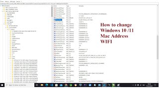 How To change Windows 1011 Mac Address WiFI [upl. by Ayalat910]