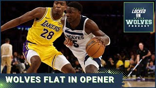 Minnesota Timberwolves fall flat in seasonopening loss to Los Angeles Lakers [upl. by Shea112]