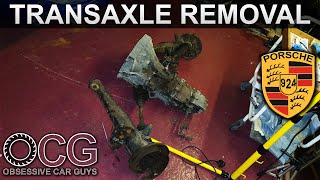 Removing The Rear Transaxle diff amp gearbox  Porsche 924 K20 Build 9 [upl. by Mindy383]