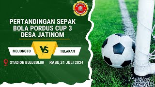 pertandingan sepak bola purdus cup 3 jatinomMOJOROTO VS TULAKAN [upl. by Eiboj]