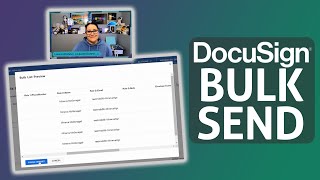 Bulk sending with DocuSign [upl. by Nonrev184]