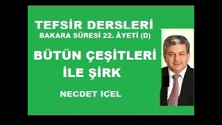 TEFSİR DERSLERİ BAKARA SÛRESİ 22 ÂYETİ D BÜTÜN ÇEŞİTLERİ İLE ŞİRK’’ [upl. by Irama818]