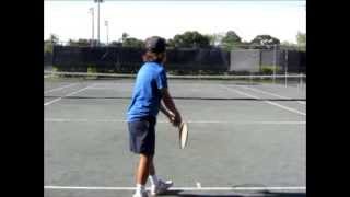 topspin serve slow motion video [upl. by Steep]