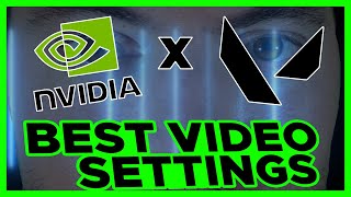 I MIGLIORI VIDEO SETTINGS PER VALORANT COMPETITIVE  NvidiaValorantMonitor Settings [upl. by Anovahs616]