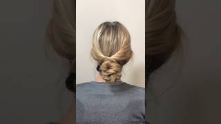 😍 Easy Messy Bun for Everyday Style 😍 bunupdo easyhairstyles hairstyle [upl. by Rahm]