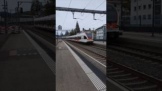 Einfahrt S3 in Liestal sbb cff ffs sbahn stadlerflirt trainspotting shorts yt [upl. by Liag]