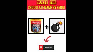 guess the chocolate name  by emoji challenge shorts guess [upl. by Holloway583]