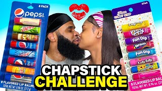 CHAPSTICK KISSING CHALLENGE  gets spicy [upl. by Satsok182]