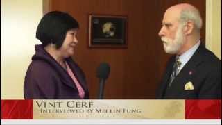 Vint Cerf interviewed by Mei Lin Fung at 40th anniversary of TCPIP  Thinking of the impact [upl. by Egief]