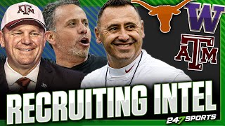 Latest College Football Recruiting Intel 🧠 🏈 Texas Washington Texas AampM  Crystal Balls 🔮 [upl. by Lash]