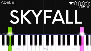 Adele  Skyfall  EASY Piano Tutorial [upl. by Earej]