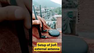 shorts Setting Jio Fi External Antenna getting Full Speed and Signal जियोफाई एंटीना फुल सिग्नल [upl. by Shuma462]