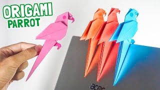 Simple Origami Tutorial How to Make a Parrot from Paper [upl. by Natty208]