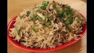 Chilli Mushroom Fried Rice  Chinese Cuisine  Sanjeev Kapoor Khazana [upl. by Mahgirb]