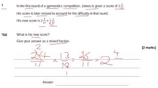 Multiplying Mixed Numbers Mixed Fractions KS2 KS3 11 Maths 13 Maths GCSE 91 Maths FS Level 12 [upl. by Nedak106]