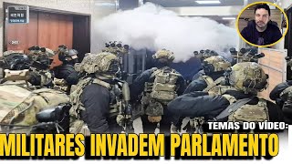 5 LUTO NA POLÍTICA PRESIDENTE DECRETA LEI MARCIAL E MILITARES INVADEM PARLAMENTO [upl. by Kcirdnekal]