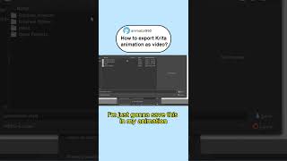 How to Export Animation as Video in Krita Tutorial [upl. by Dinse514]