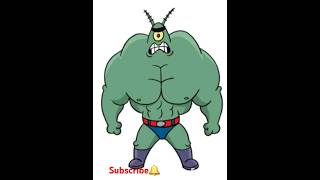 How To Draw Swole Plankton  Spongebob Squarepants Short drawing video [upl. by Frodin]