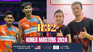 R32🇲🇾Choong Hon JianHaikal Nazri VS TPELu ChenPo Li Wei🔥 Korea Masters 2024 [upl. by Fuchs544]