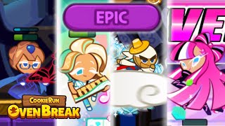 All Cookie Run Ovenbreak Epic Cookie Skills Up to Mint Wafer Cookie [upl. by Neimad451]