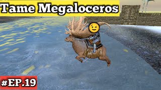 Tame Megaloceros  Ark survival evolved mobile ice biome EP19 [upl. by Elledoj835]