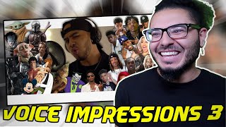 Azerrz  Hit Rap Songs in Voice Impressions 3  REACTION [upl. by Nafri976]