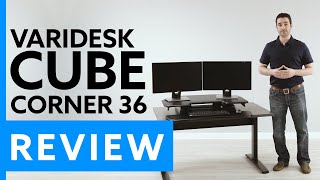 Varidesk Cube Corner® 36 Standing Desk Converter Review [upl. by Nolitta]