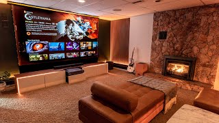 The Modern DREAM Home Theater Room Makeover 2024 [upl. by Jerri]