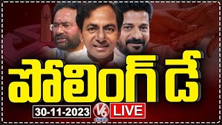 Telangana Election LIVE  Polling LIVE Updates  Telangana Assembly Elections 2023  V6 News [upl. by Jakoba]