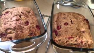 Strawberry Banana Spelt bread [upl. by Einad]